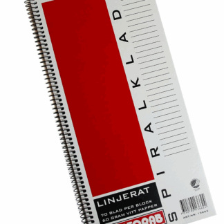 SPIRALKLADD KONTORAB 140X295MM LINJERAT