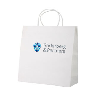 Vit papperskasse Large