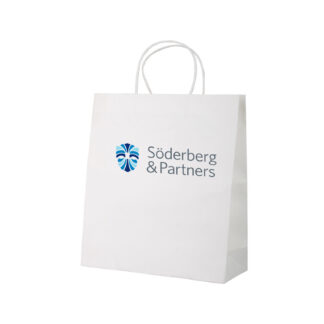 Vit papperskasse Medium