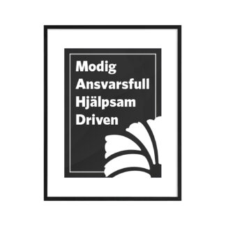 Poster 40x50cm värderingar